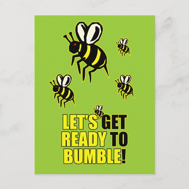 Cartão Postal Pronto para Bumble (Frente)