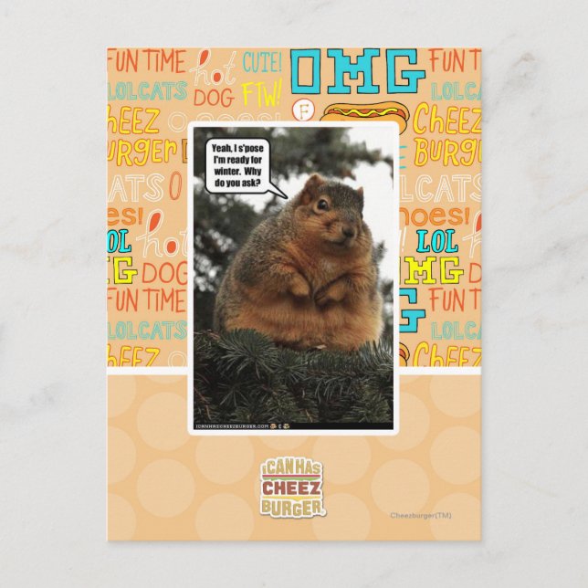 Cartão Postal Pronto para o inverno (Frente)