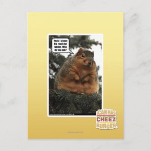 Cartão Postal Prontos para o inverno