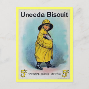 Cartão Postal propaganda da American Biscuit em 1910