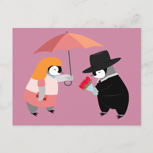 Cartão Postal Propor Pinguim (Frente)