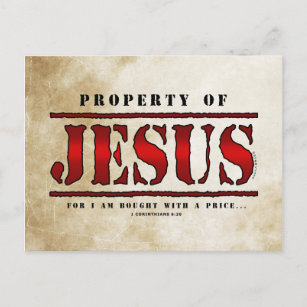 Cartão Postal Propriedade de Jesus