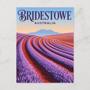 Cartão Postal Propriedade de Lavanda Bridestowe Austrália