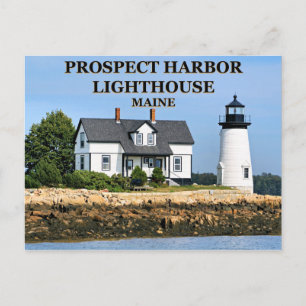 Cartão Postal Prospect Harbor Lighthouse, Cartão-postal Maine