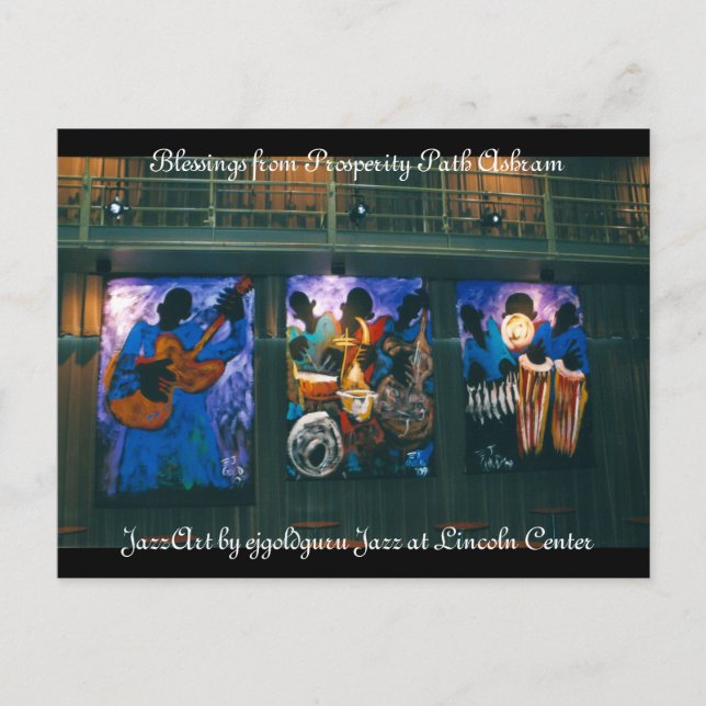 Cartão Postal Prosperity Path Ashram Benessings (Frente)