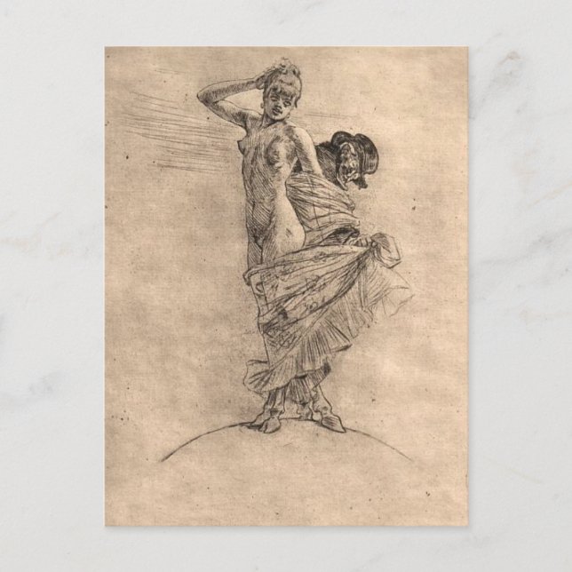 Cartão Postal Prostituição e Loucura Dominando o Mundo (Frente)