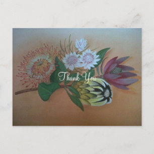 Cartão Postal Proteas Sul-Africanas Obrigado