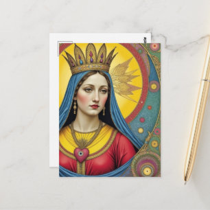 Cartão Postal Proteção Contra o Mal Sagrado Coração de Maria
