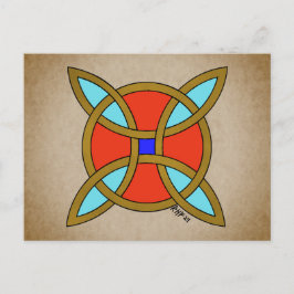 Cartão Postal Proteção Nórdica contra Witchcraft ou Witch's Knot