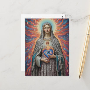 Cartão Postal Proteção Psicodélica de Maria contra o Mal
