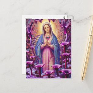 Cartão Postal Proteção Psicodélica de Maria contra o Mal