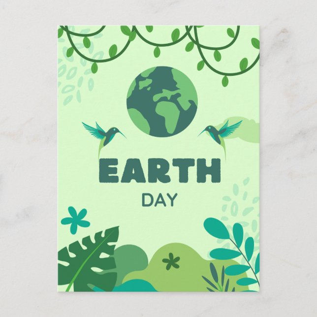 Cartão Postal Protect Our Planet , 22 de abril (Frente)