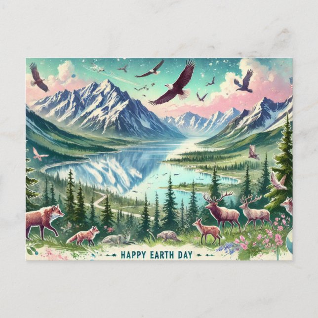 Cartão Postal Protect Our Planet , 22 de abril (Frente)