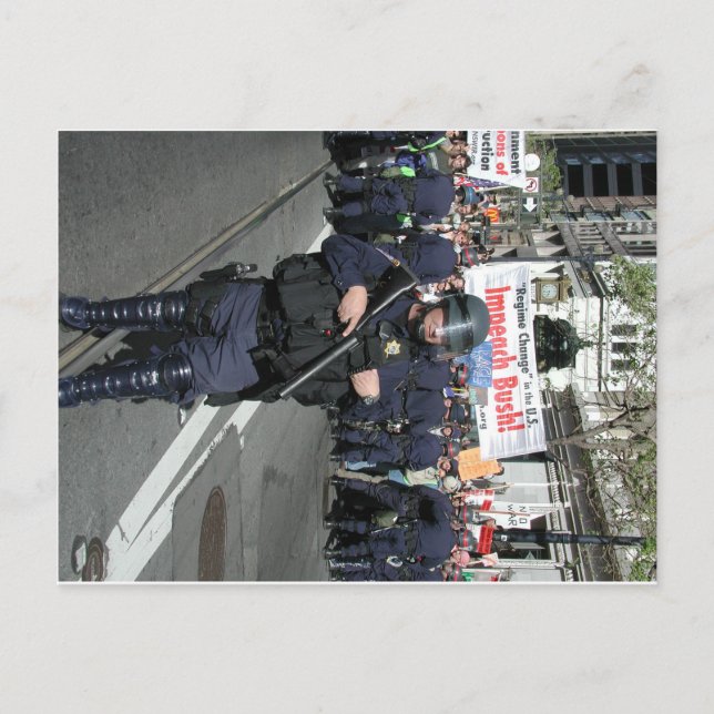 Cartão Postal Protesto na Guerra do Golfo de São Francisco (Frente)