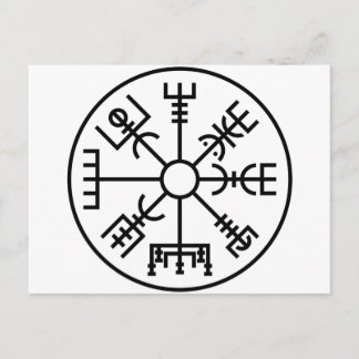 Cartão Postal protetor Odin dos noruegueses do símbolo de Viking