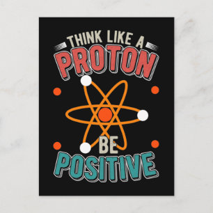 Cartão Postal Proton Science Humor Physicist Nerd