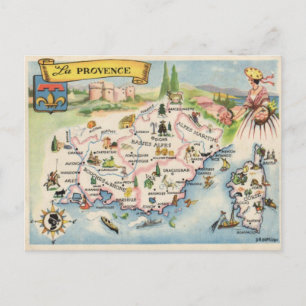 Cartão postal Provence France