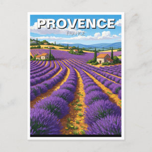 Cartão Postal Proveniência France Lavendar Fields Viagem