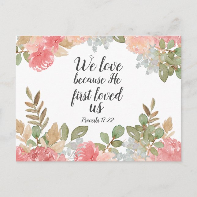 Cartão Postal Provérbios 17:22 das Escrituras (Frente)