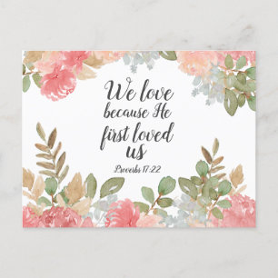 Cartão Postal Provérbios das Escrituras 17:22