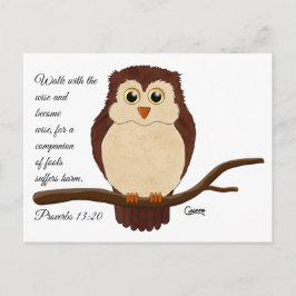 Cartão Postal Proverbs 13:20 - Cartão-postal