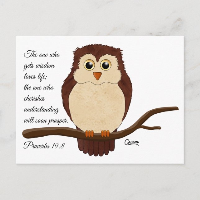 Cartão Postal Proverbs 19:8 - Cartão-postal (Frente)