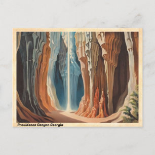 Cartão Postal Providence Canyon Georgia Viagens vintage