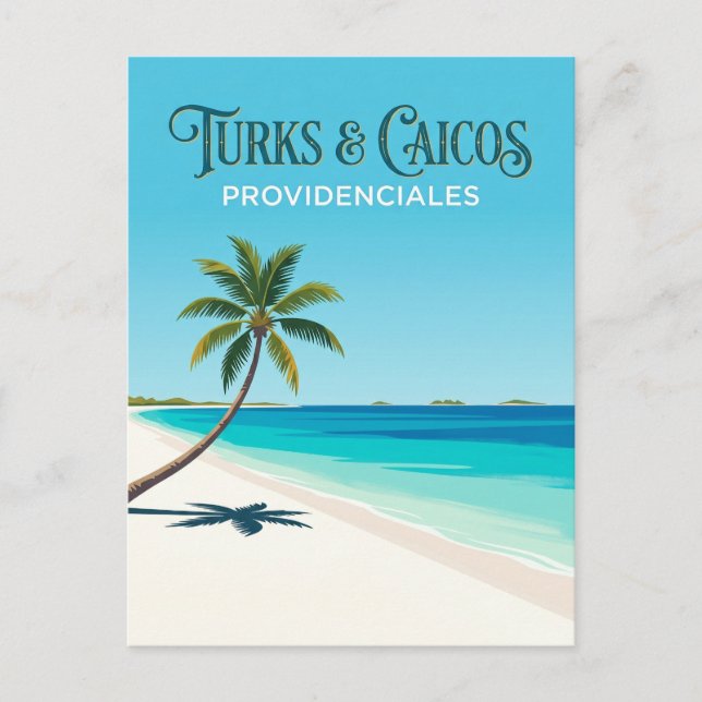 Cartão Postal Providenciales Ilhas Turcas e Caicos (Frente)