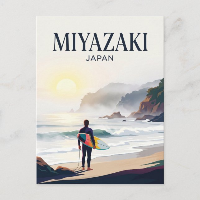 Cartão Postal Província de Miyazaki Japão (Frente)