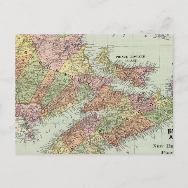 Cartão Postal Províncias Marítimas do Canadá (Frente)