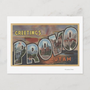 Cartão Postal Provo, UtahLarge - Letra ScenesProvo, UT 2