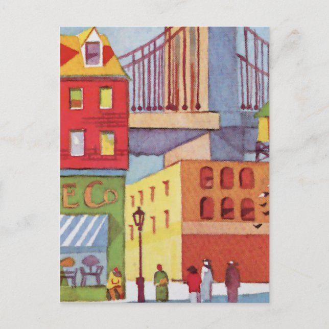 Cartão Postal Próximo à Ponte (Frente)