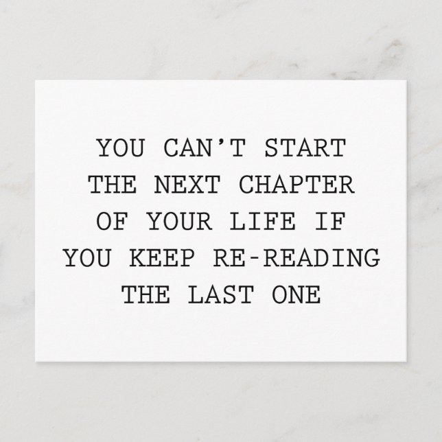 Cartão Postal Próximo Capítulo Da Sua Vida (Frente)