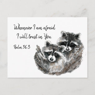 Cartão Postal Ps 56:3 Quando receio que confiarei em você