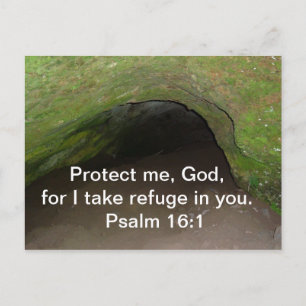 CARTÃO POSTAL PSALM 16:1