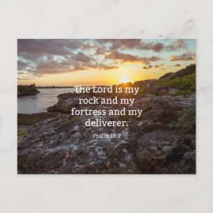 Cartão Postal Psalm 18:2, scripture verse