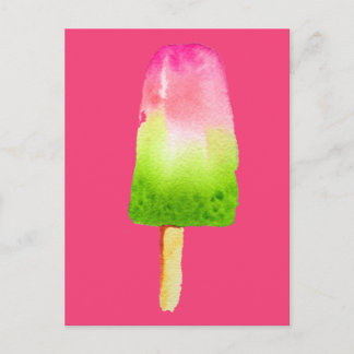 Cartão Postal Psiclo de pop de bota de framboesa Verão