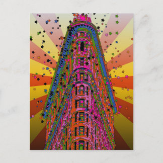 Cartão Postal Psicodélico NYC - Topo do Edifício Flatiron A2