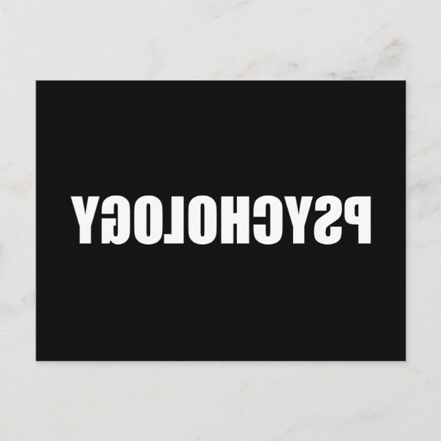 Cartão Postal Psicologia reversa (Frente)