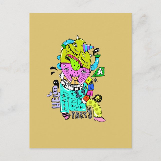 Cartão Postal psicopata (Frente)