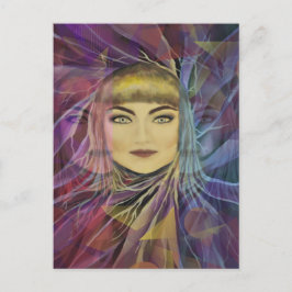 Cartão Postal Psychedelia Dreamy Girl