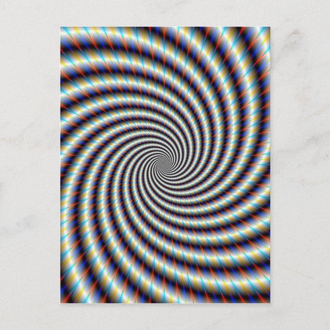 Cartão Postal Psychedelic Swirl (Frente)