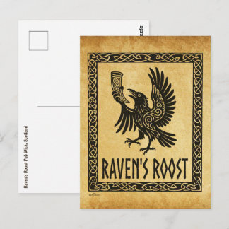 Cartão Postal Pub Raven's Roost Wick Escócia