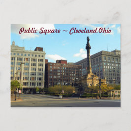 Cartão Postal Public Square , Cleveland Ohio Postcard