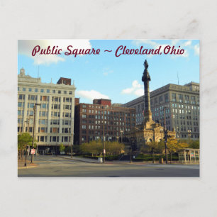 Cartão Postal Public Square , Cleveland Ohio Postcard
