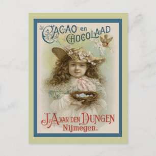 Cartão Postal Publicidade Antiga de Chocolate