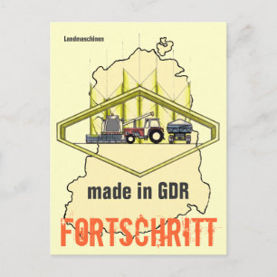 Cartão Postal Publicidade DDR Landtechnik