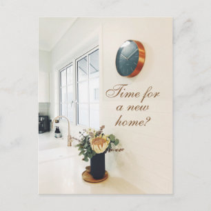 Cartão Postal Publicidade de Imóveis para uma Nova Casa