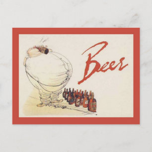 Cartão Postal Publicidade de Vintage de réplica, Cerveja