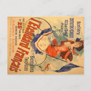 Cartão Postal Publicidade em francês Vintage